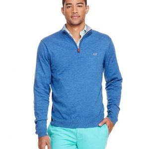 Light Blue Vineyard Vines Quarter Zip